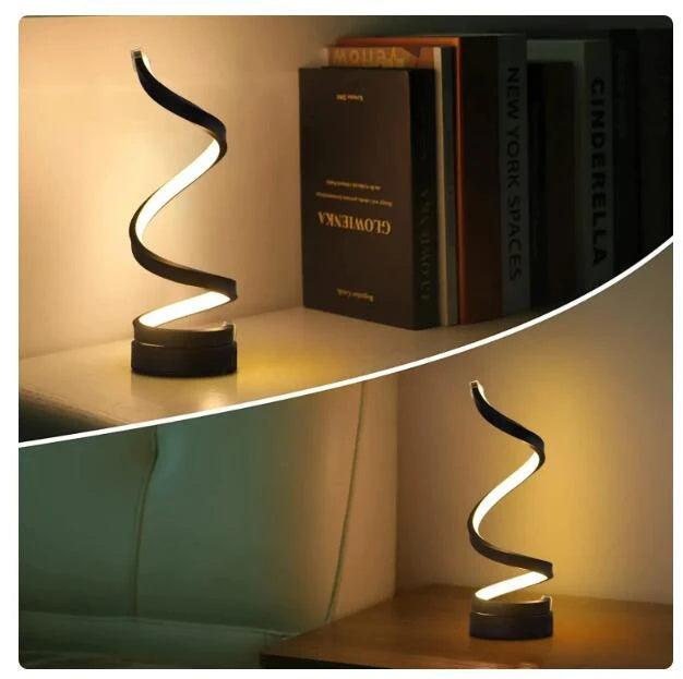 Spiral LED Table Lamps