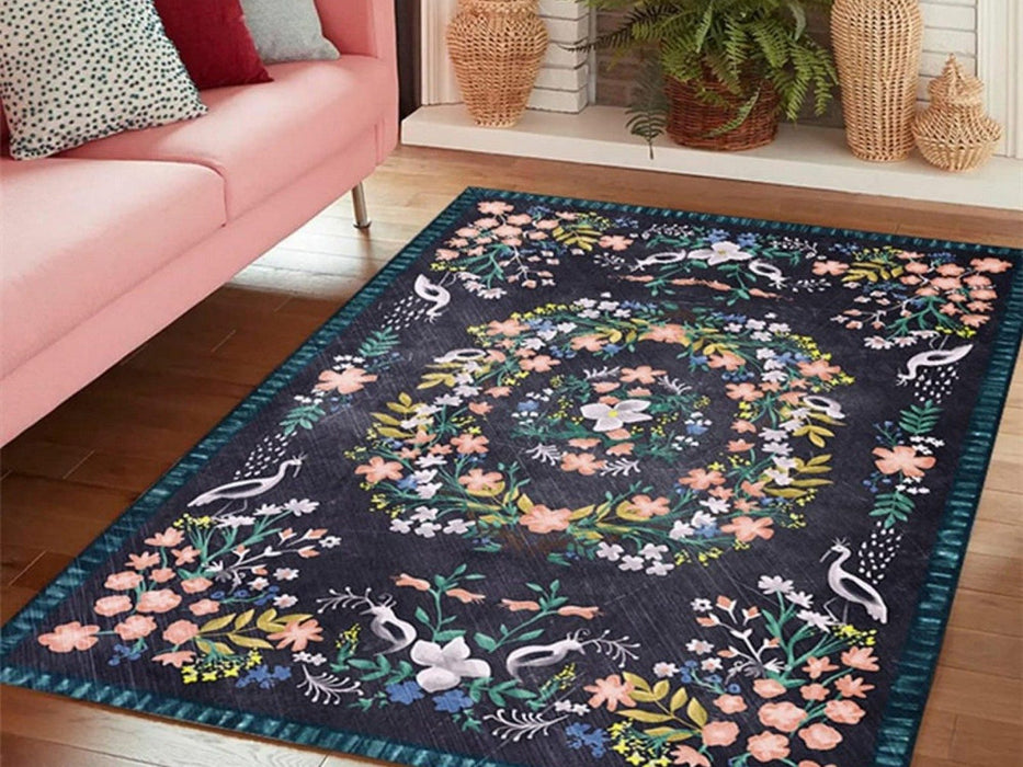 Flower Pattern Floor Mat