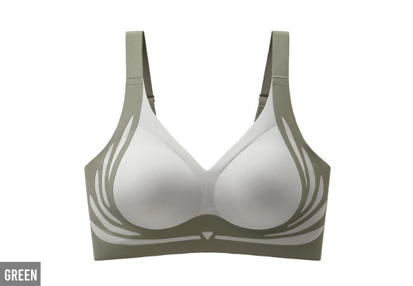 Wireless Anti-Sagging Push-Up Bra