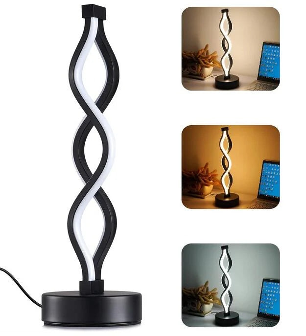 Spiral LED Table Lamps