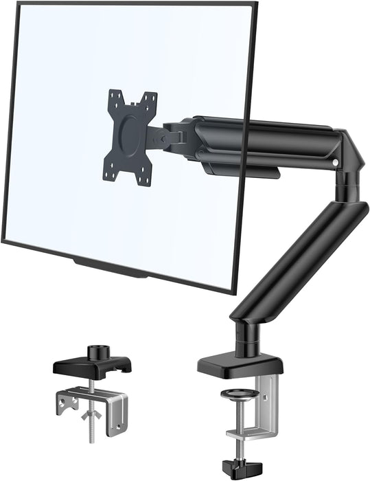 Single Gas Spring Monitor Arm Desk Mount