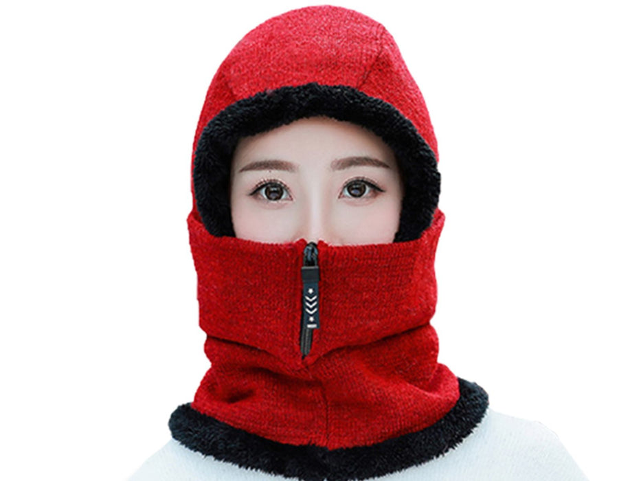 2-in-1 Winter Fleece Hat & Neck Warmer