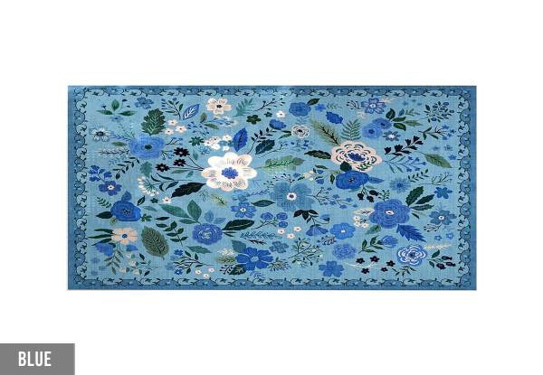 Boho Floral Small Area Rug