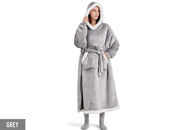 Long Blanket Fleece Hoodie