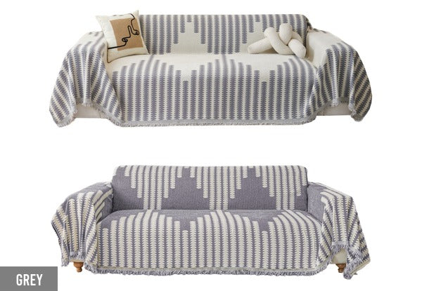 Reversible Chenille Sofa Cover