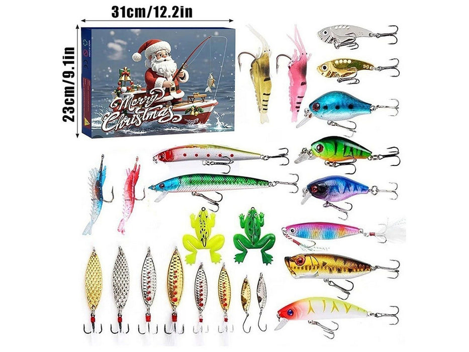 Fishing Christmas Xmas Advent Calendar Lures Set