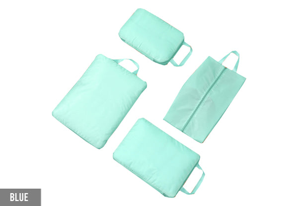 Travel Storage Compression Organiser Set - 4 Piece