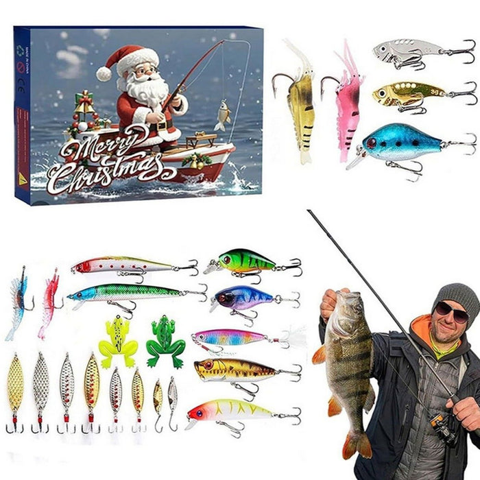 Fishing Christmas Xmas Advent Calendar Lures Set