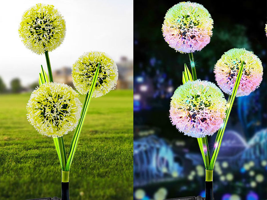 Solar Powered Dandelion Outdoor Lights