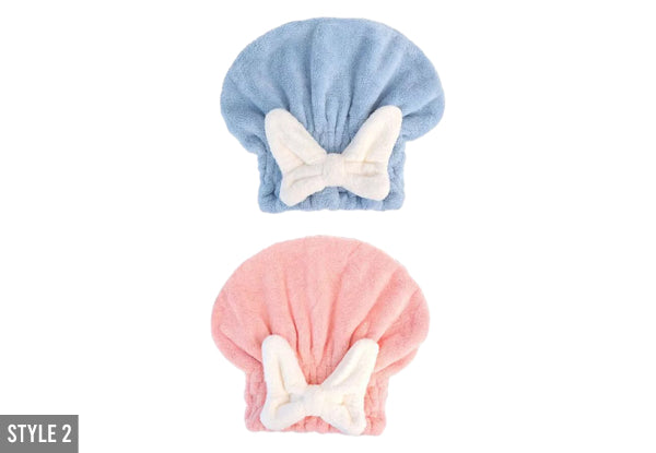 Two-Piece Fast Drying Hair Towel