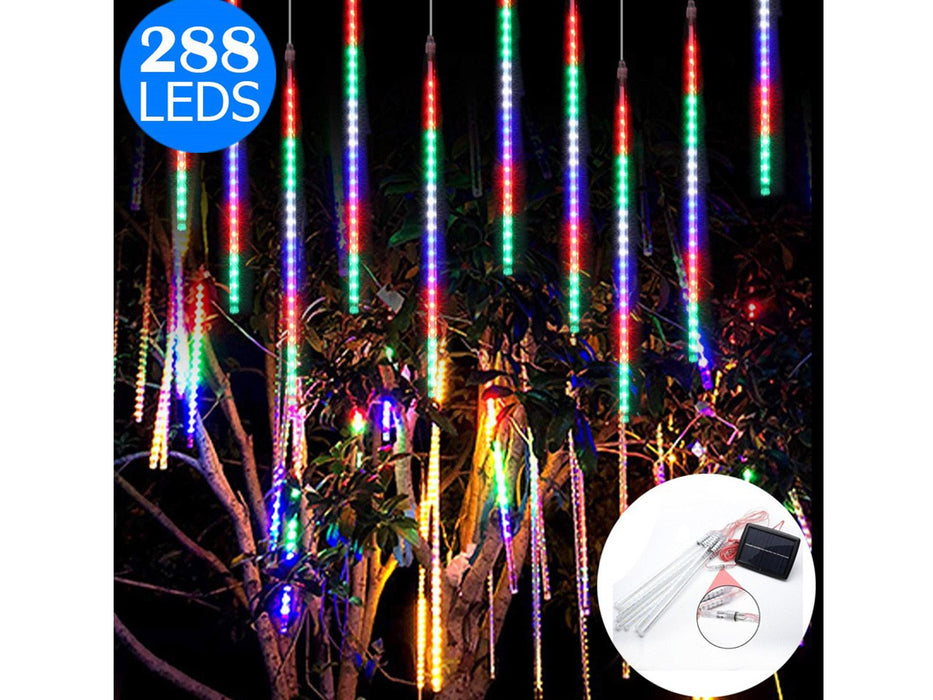 288LED Solar Powered Meteor Christmas Light  Decoration