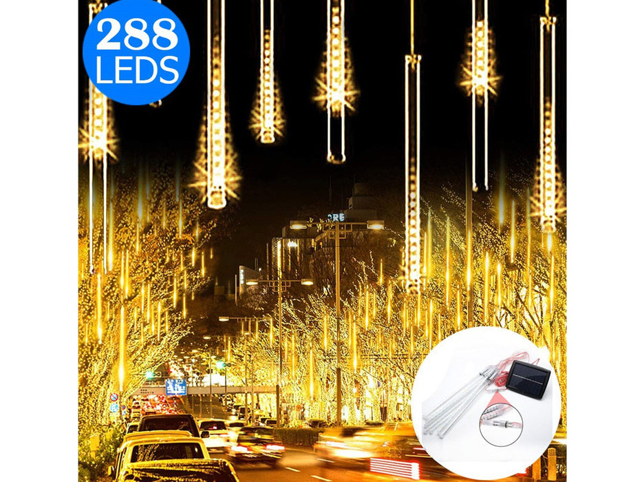 288LED Solar Powered Meteor Christmas Light  Decoration