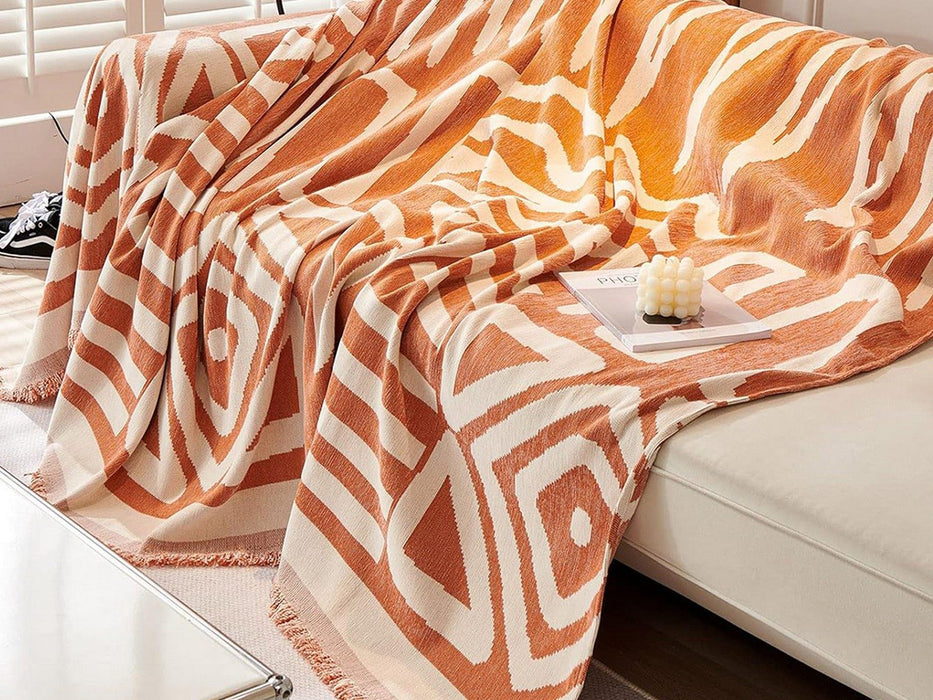 Boho Sofa Throw Blanket