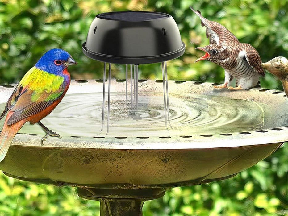 Solar Water Agitator Bird Bath