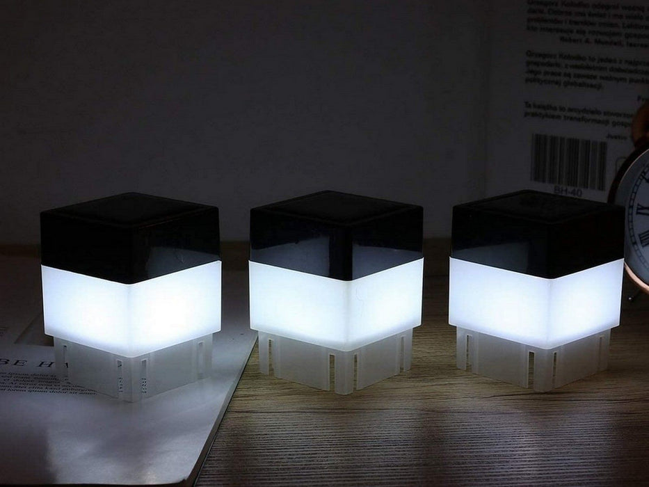 Solar-Powered LED Fence Post Cap Lights