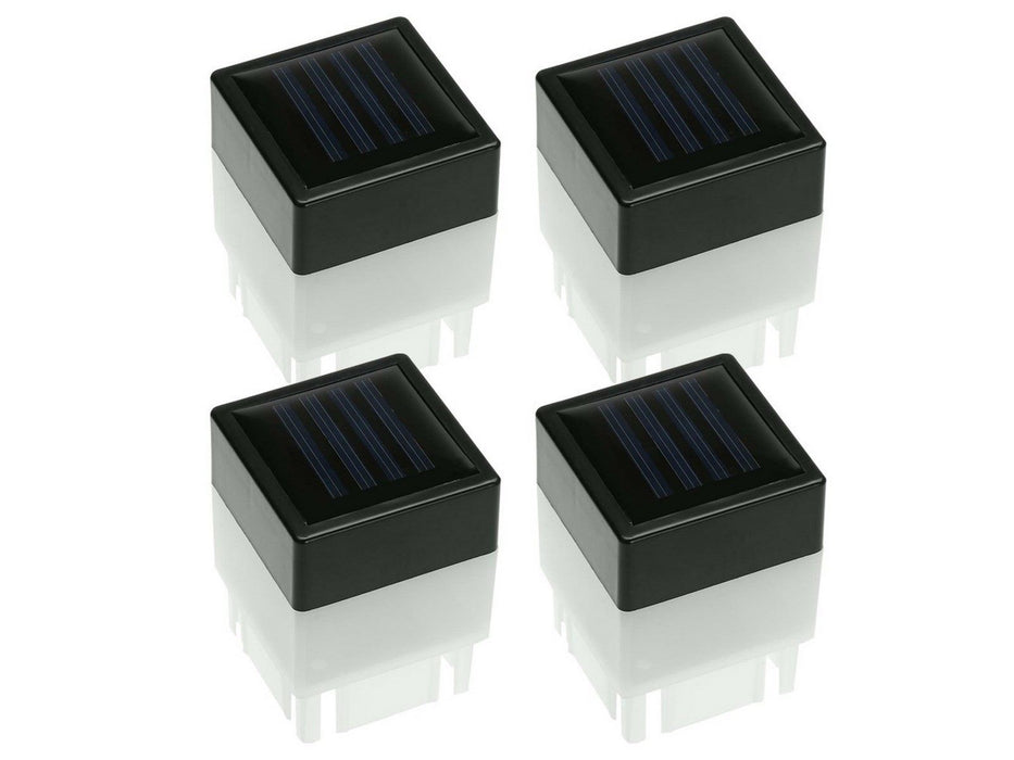 Solar-Powered LED Fence Post Cap Lights