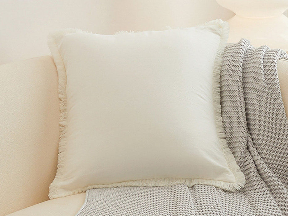 Tassel Trim Throw Pillow Covers