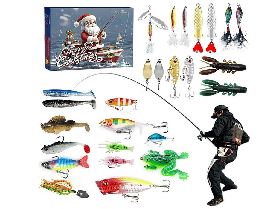 Fishing Christmas Xmas Advent Calendar Lures Set