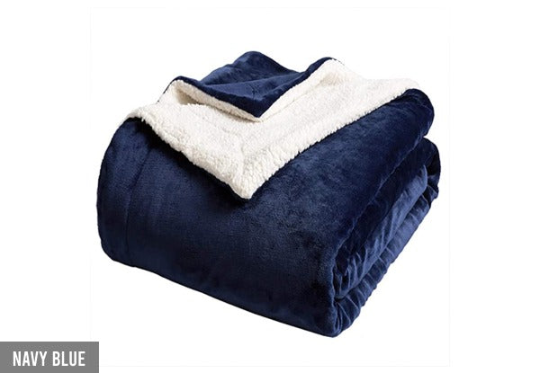 Reversible Flannel Fleece Throw Blanket