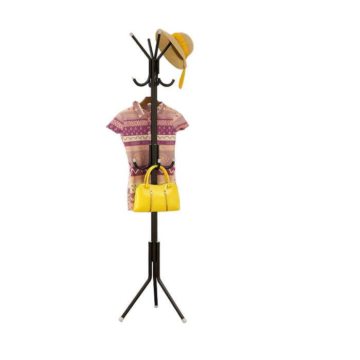 Metal 12 Hook Hat & Coat Stand