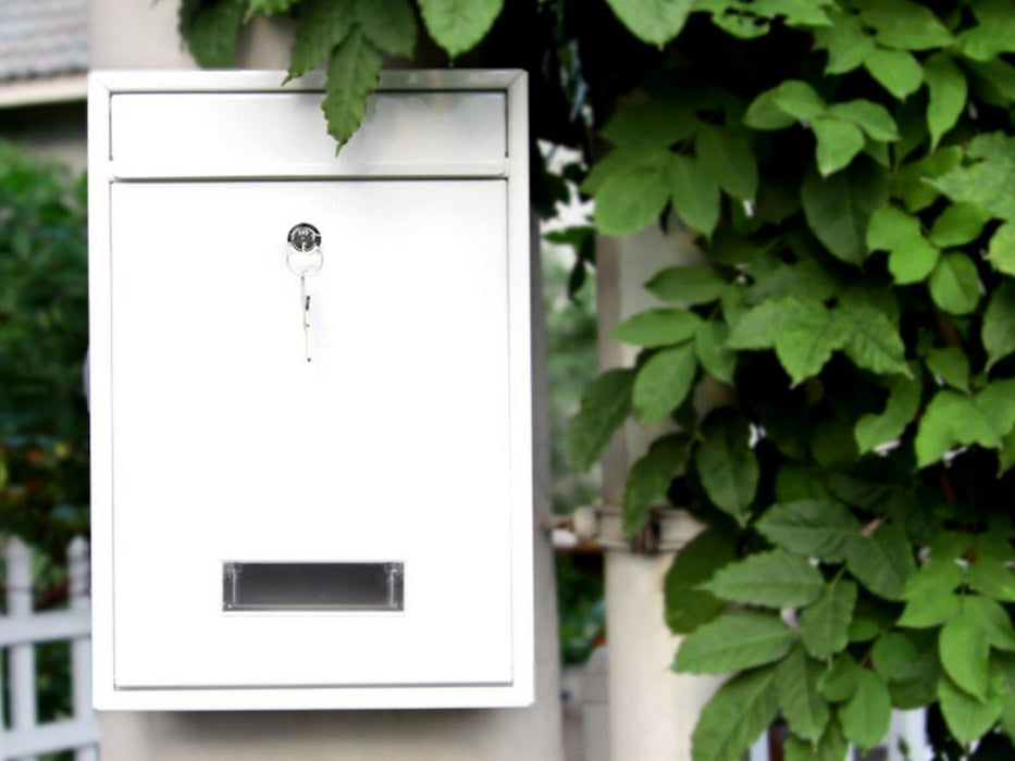 Wall Mounted Steel Mailbox Lockable