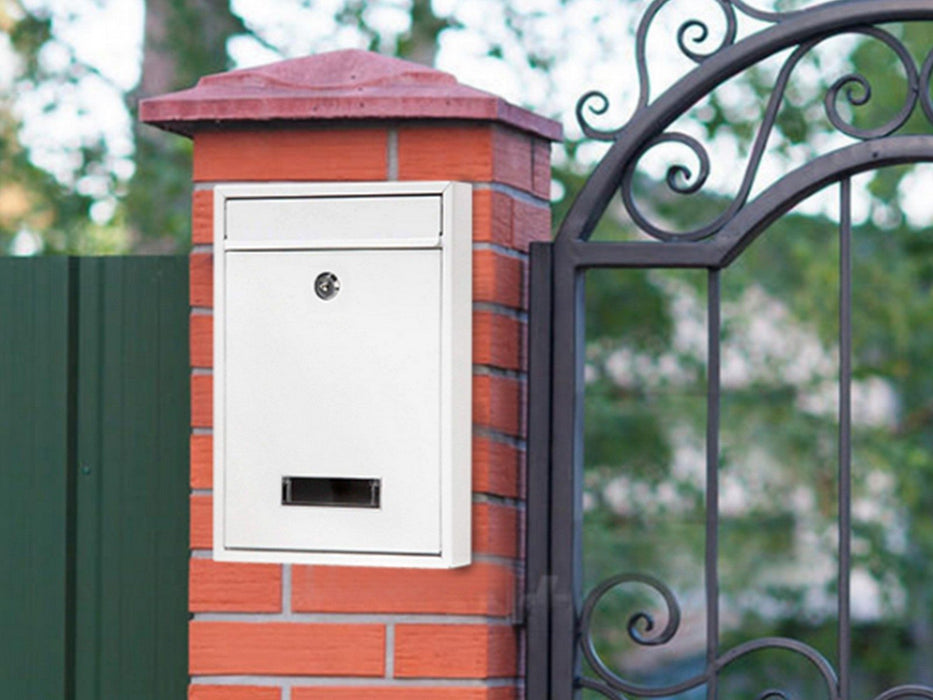 Wall Mounted Steel Mailbox Lockable