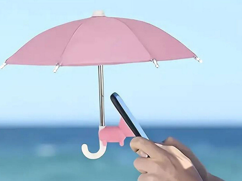 Phone Umbrella Stand with Adjustable Piggy Sun Shade