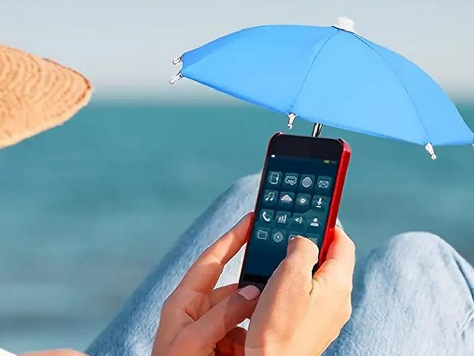 Phone Umbrella Stand with Adjustable Piggy Sun Shade