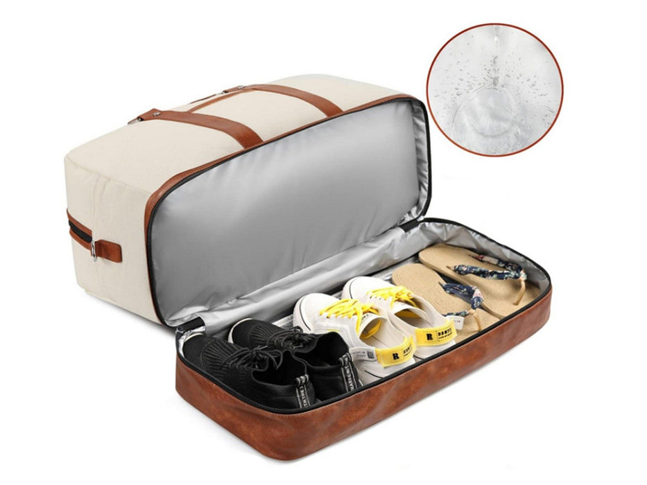 Weekender Overnight Bag with Shoe Compartment