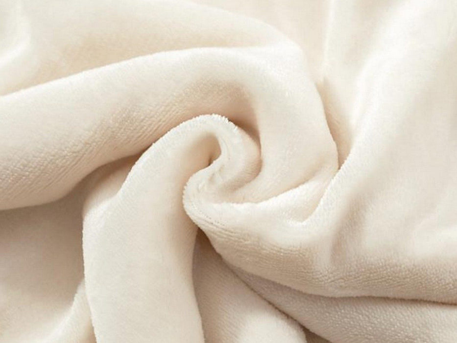 Faux Sherpa Lambswool Throw Blanket - Reversible