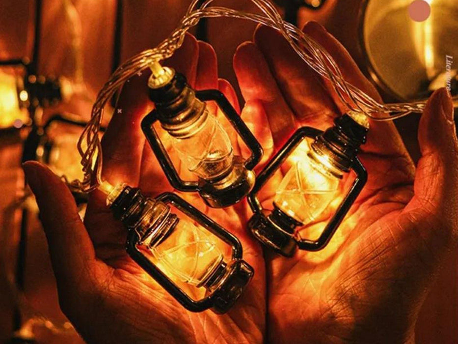 Retro Oil Lamp String Lights