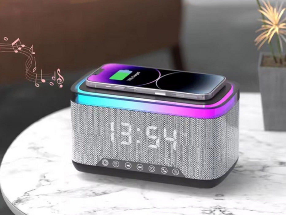 Smart Bluetooth Speaker with Alarm Clock & Radio