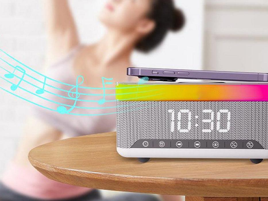 Smart Bluetooth Speaker with Alarm Clock & Radio