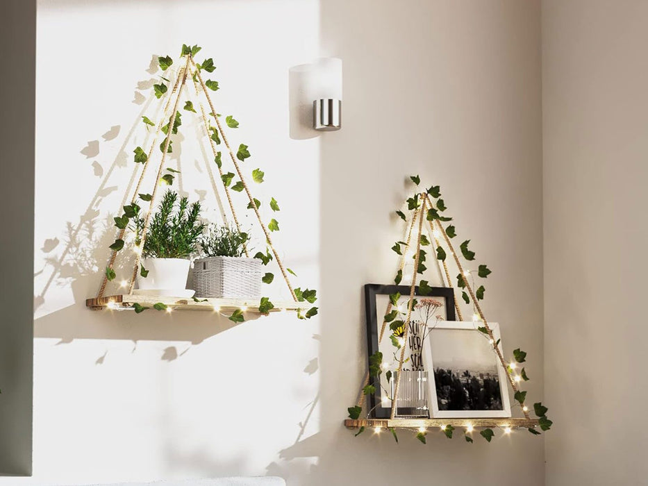 Artificial Ivy LED Strip Wall Hanging Shelves