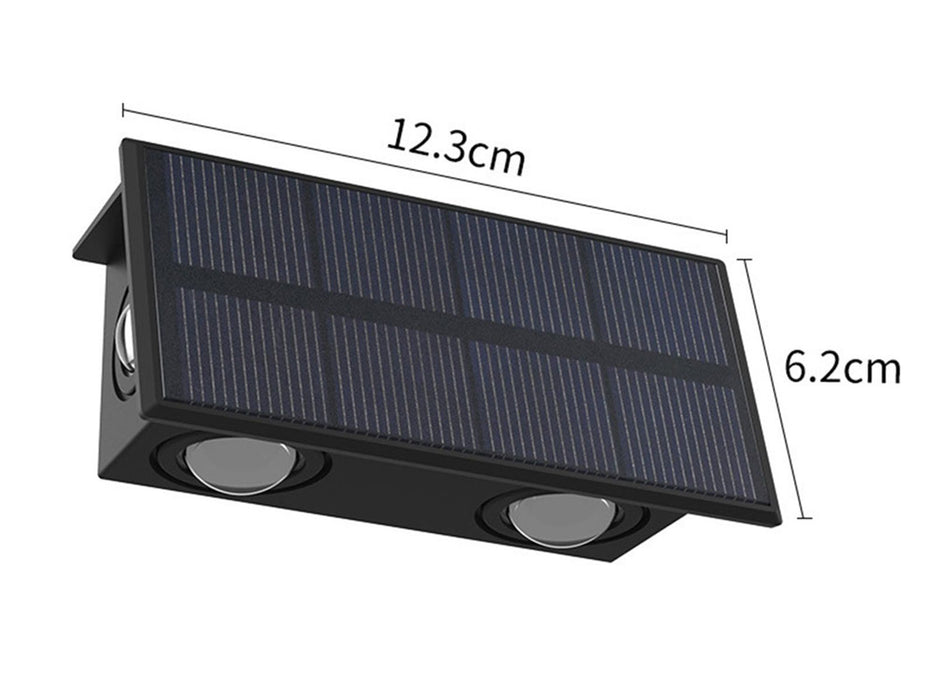 4 Pcs Solar Powered Door & Fence Garden Lamps