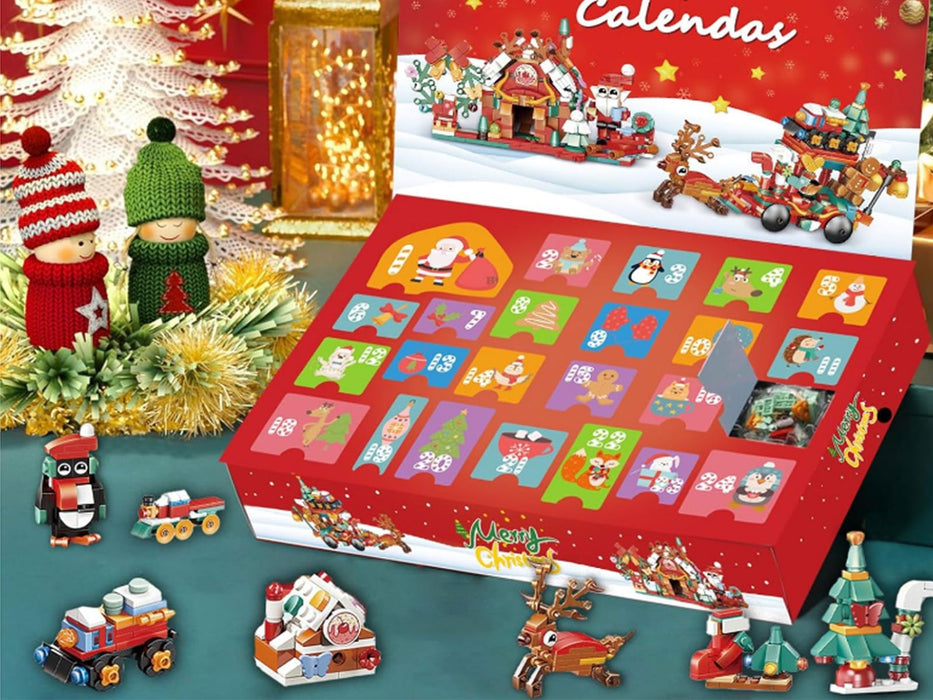 24 Days Advent Calendar Christmas Building Block