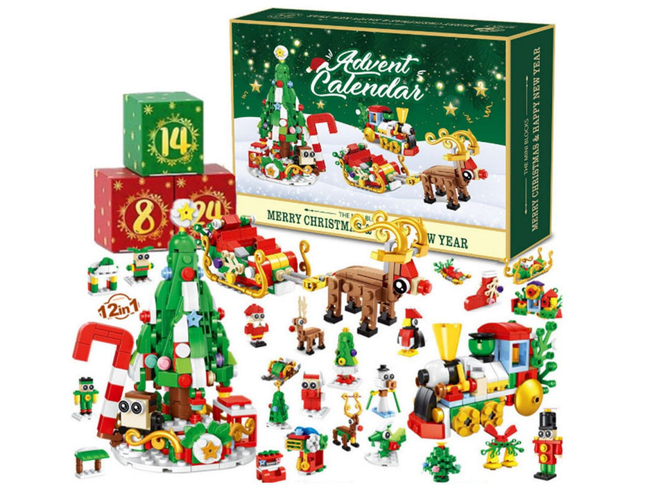 24 Days Advent Calendar Christmas Building Block