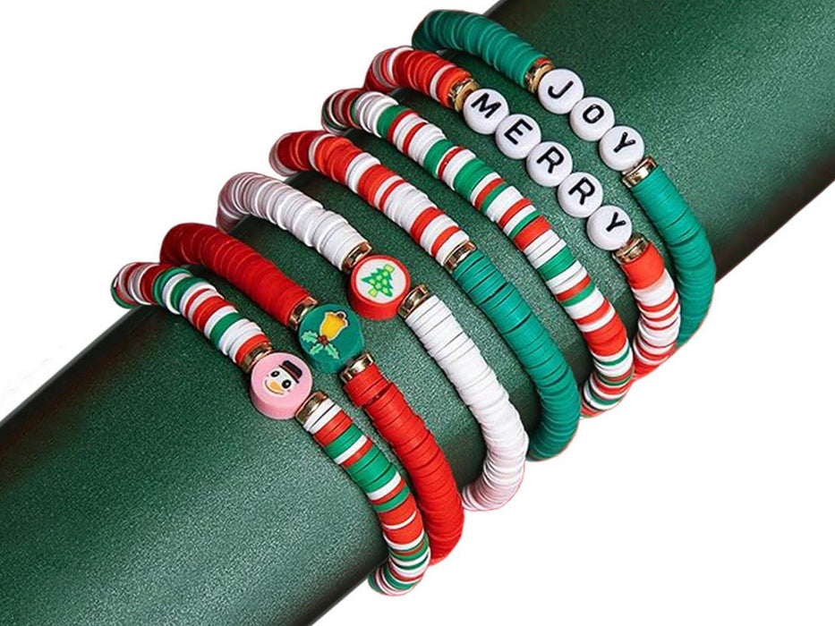 6 Pcs Christmas Bracelets for Women