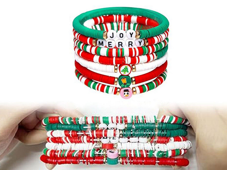 6 Pcs Christmas Bracelets for Women