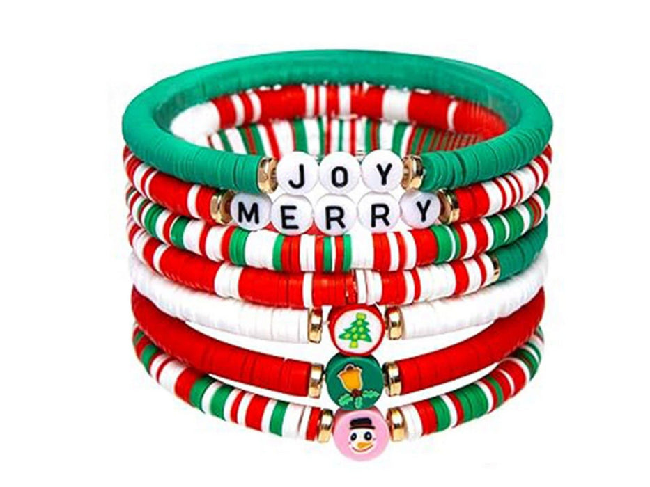 6 Pcs Christmas Bracelets for Women