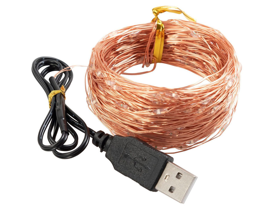 20m USB Powered Copper Wire Lights