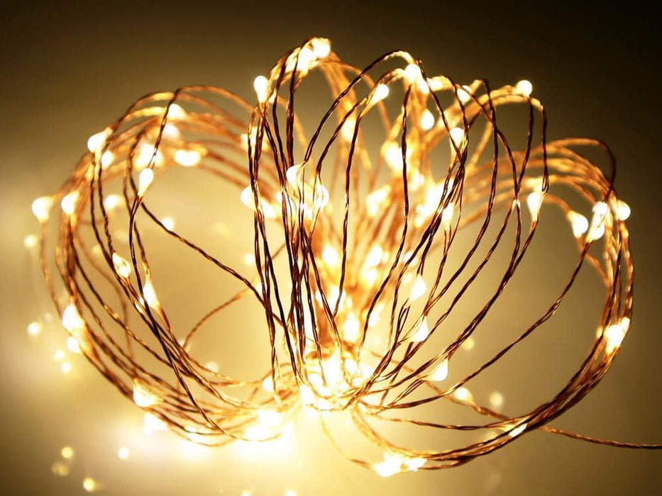 20m USB Powered Copper Wire Lights