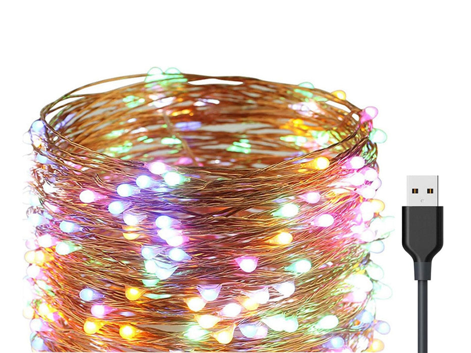 20m USB Powered Copper Wire Lights