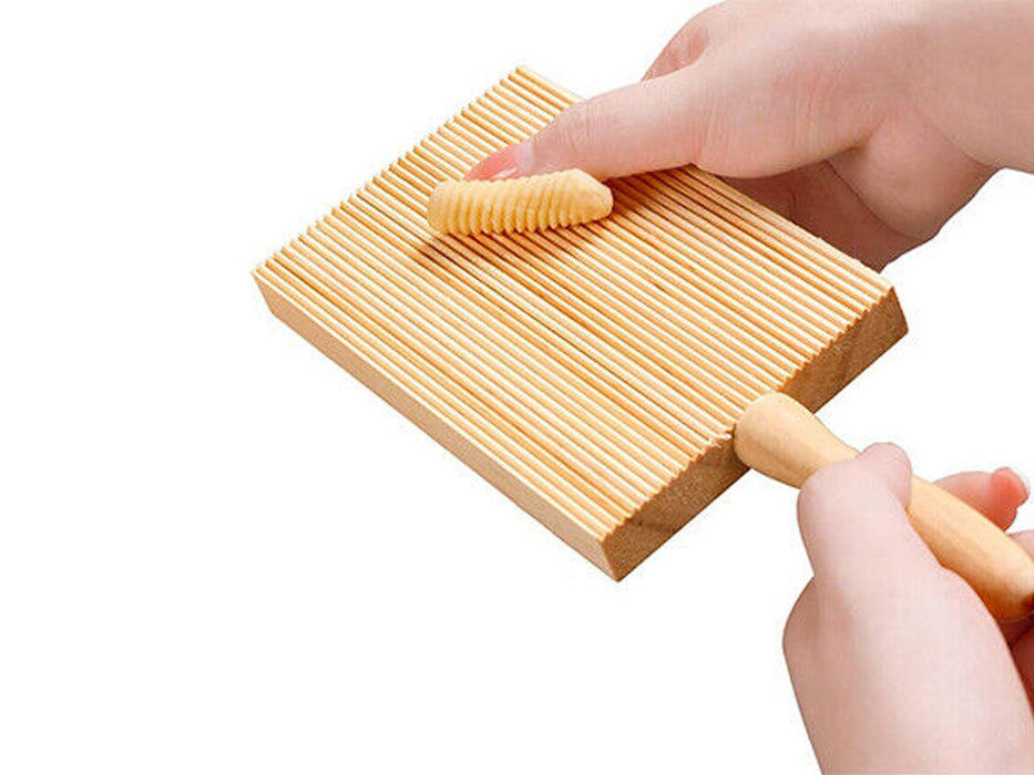 Wooden Gnocchi Board Pasta Stripping Tool