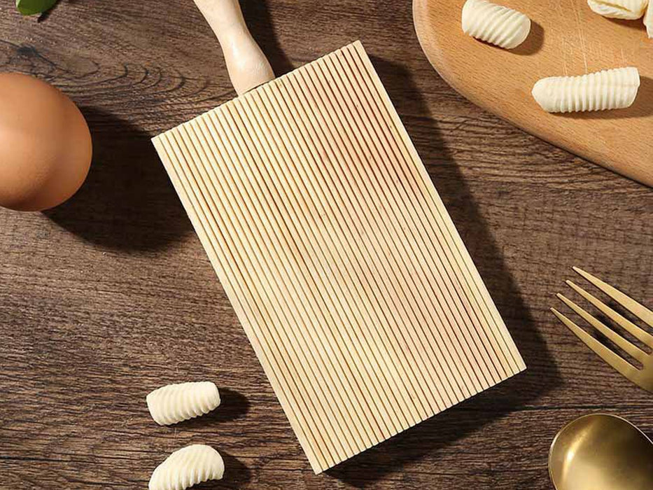 Wooden Gnocchi Board Pasta Stripping Tool