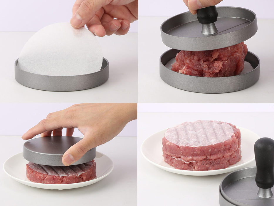 Non Stick Burger Press with 100 Patty Papers