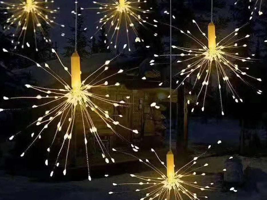 4-in-1 Solar Powered Xmas Firework Garden String Light