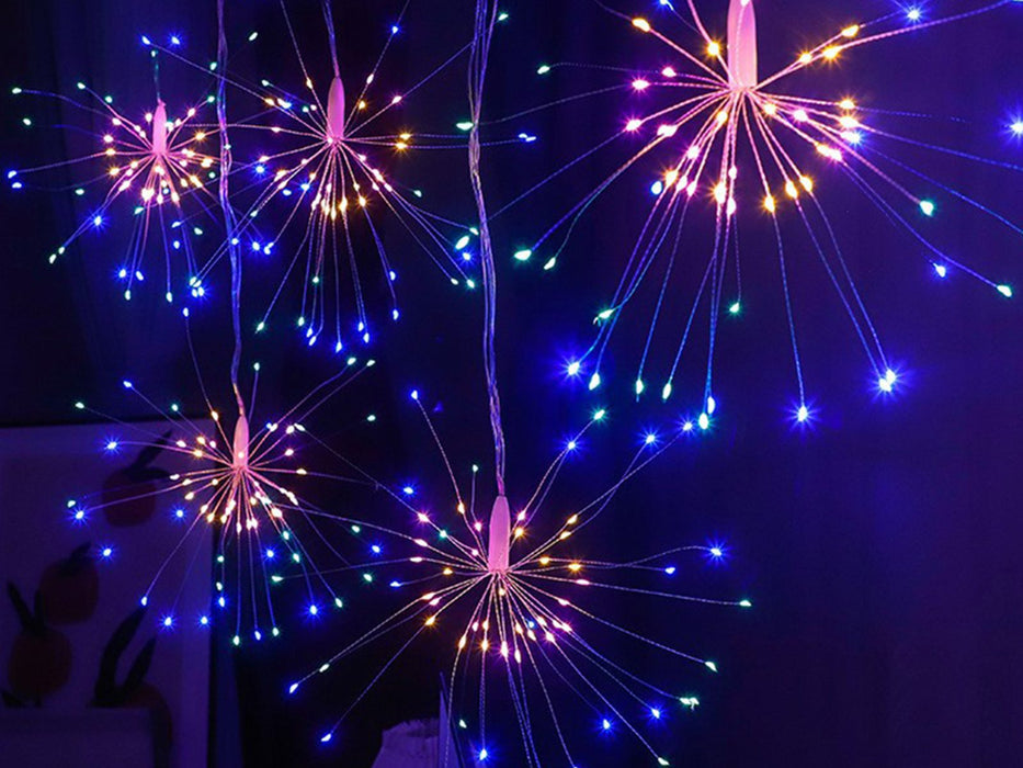 4-in-1 Solar Powered Xmas Firework Garden String Light