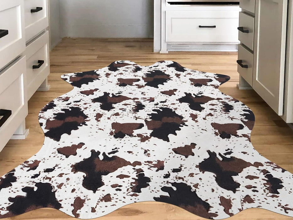 Animal Print Faux Fur Area Rug