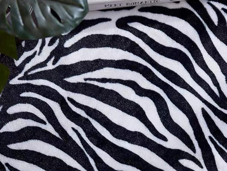 Animal Print Faux Fur Area Rug